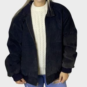 Vintage Global Identity Black Jacket G III Genuine Leather Large L